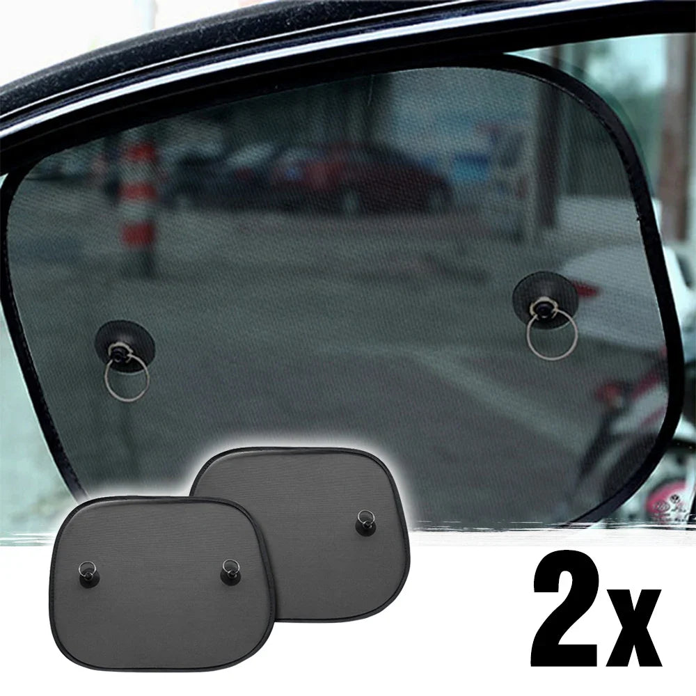 Eliteridegear car sun shade curtain with UV protection, blocking sunlight and reducing heat inside vehicle.