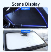 Car UV protection, front windshield, foldable sunshade, summer protection items, car heat insulation and preservation function