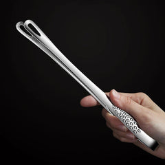 BalmyDays Stainless Steel Kitchen Tongs 24 Or 28 Cm For Chefs With Precision Grip Hygienic Cooking And Grilling