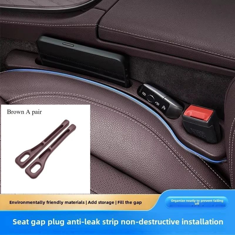 Eliteridegear car seat gap plug and anti-leak strip, interior storage filling strip for preventing items from falling between seats