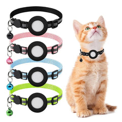 Anti Lost Cat Collar For AirTag GPS Tracker Reflective Bell