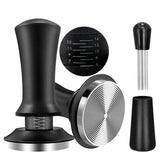 Stainless steel Adistore Coffee Tamper Spring Espresso tamping tool for even pressure on coffee grounds.