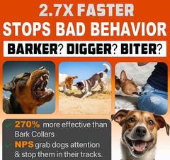 ABQP Ultrasonic Dog Repeller For Pet Owners Rechargeable