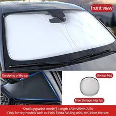 Car UV protection, front windshield, foldable sunshade, summer protection items, car heat insulation and preservation function