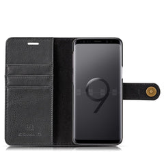 DG.MING for Galaxy S9 Crazy Horse Texture Horizontal Flip Detachable Magnetic Protective Case with Holder & Card Slots & Wallet, Galaxy S9