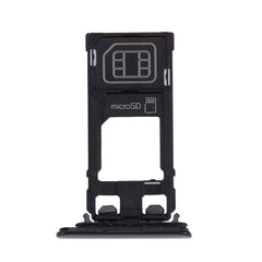 SIM Card Tray + Micro SD Card Tray for Sony Xperia XZ (Single SIM Version), For Xperia XZ Single SIM Black, For XZ Single SIM