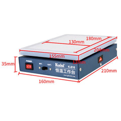 Kaisi K-816 Constant Temperature Heating Plate LCD Screen Open Separator Desoldering Station With Silicone Pad, US Plug, Kaisi K-816 US Plug, Kaisi K-816 EU Plug
