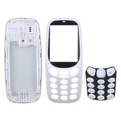 Full Assembly Housing Cover with Keyboard for Nokia 3310, For 3310(Grey), For Nokia 3310