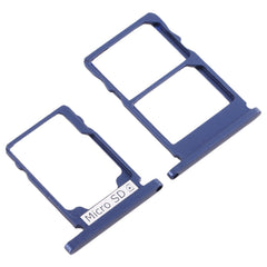 SIM Card Tray + SIM Card Tray + Micro SD Card Tray for Nokia 5.1 TA-1075, For Nokia 5.1