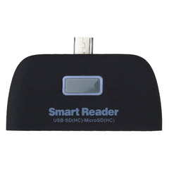 Micro SD + SD + USB 2.0 + Micro USB Port to Micro USB OTG Smart Card Reader Connection Kit with LED Indicator Light