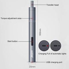 A-012 Rechargeable Lithium Battery Rechargeable Electric Drill Cordless Screwdriver Set with 8 Gear Torsion, Drill Cordless Screwdriver