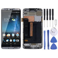 AMOLED Material LCD Screen and Digitizer Full Assembly With Frame for ZTE Axon 7 A2017 A2017U A2017G, For ZTE Axon 7