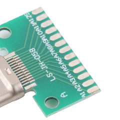 Double-sided Positive and Negative Type C Male Test Board USB 3.1 with PCB 24pin Welded, Type C Male 24pin