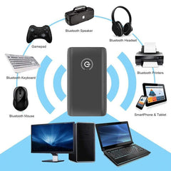 B10S Bluetooth Adapter 5.0 Bluetooth Transmitter Receiver 2 in 1 Bluetooth Adapter, black