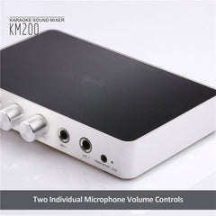 KM200 Portable Digital Stereo Audio Echo System Machine HDMI Karaoke Mixer Amplifier 4K/2K TV PC Home Theater