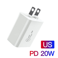 SDC-20W 2 in 1 PD 20W USB-C / Type-C Travel Charger + 3A PD 3.0 USB-C / Type-C to USB-C / Type-C Fast Charge Data Cable Set, Cable Length: 1m,, US Plug, EU Plug, UK Plug