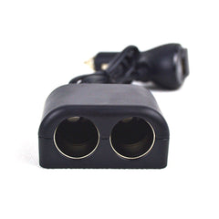 Cigarette Lighter Adapter 2 Socket Cigarette Lighter Splitter with LED Voltage Display USB Car Charger Adapter, 2 Socket