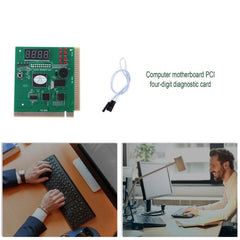 Four Digit PCI Diagnostic Card Computer Motherboard Tester, 4-bit