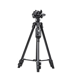 YUNTENG 6208 Aluminum Tripod Mount with Bluetooth Remote Control & 3-Way Head & Phone Clamp, VCT-6208
