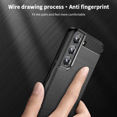MOFI Gentleness Series Brushed Texture Carbon Fiber Soft TPU Case, For Samsung Galaxy S22 5G, For Samsung Galaxy S22+ 5G, For Samsung Galaxy S22 Ultra 5G, For Samsung Galaxy A13 5G, For Samsung Galaxy M52 5G