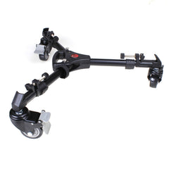 YUNTENG 901 Aluminium Alloy Camera Tripod Foot Wheel Tripod Pulley Base, Load 30KG, 901