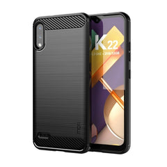 MOFI Gentleness Brushed Carbon Fiber Soft TPU Case, For LG K22 / K22 Plus, For LG K42, For LG K52 / K62 / K62+ / Q52 / Q62, For LG K92, For Google Pixel 6A, For Motorola Moto G51 5G