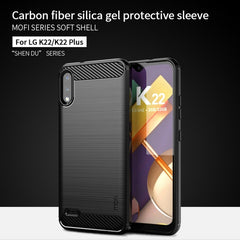 MOFI Gentleness Brushed Carbon Fiber Soft TPU Case, For LG K22 / K22 Plus, For LG K42, For LG K52 / K62 / K62+ / Q52 / Q62, For LG K92, For Google Pixel 6A, For Motorola Moto G51 5G