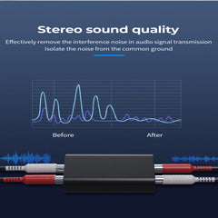G1 RCA Audio Common Ground Isolator Anti-jamming Noise Reduction Filter Eliminates Bluetooth Receiver, G1 RCA