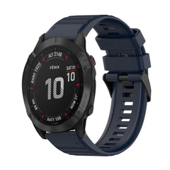 22mm Horizontal Texture Silicone Watch Band with Removal Tool, For Garmin Fenix 6 Pro GPS, For Garmin Fenix 6 Sapphire GPS, For Garmin Fenix 5