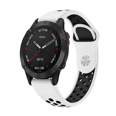 22mm Sports Breathable Silicone Watch Band, For Garmin Fenix 6 Sapphire GPS, For Garmin Fenix 5