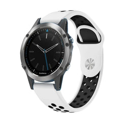 22mm Sports Breathable Silicone Watch Band, For Garmin Quatix 5 Sapphire, For Garmin Forerunner 955