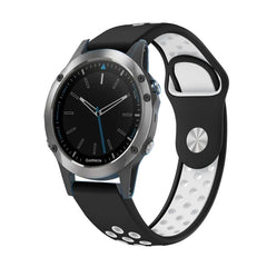 22mm Sports Breathable Silicone Watch Band, For Garmin Quatix 5 Sapphire, For Garmin Forerunner 955
