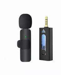 Lavalier Wireless Noise Reduction Microphone for Phone / Camera / Laptop / MacBook with 3.5mm Receiver, One by One, One by Two