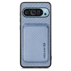 Carbon Fiber Leather Card Magsafe Phone Case, For Google Pixel 10 Pro XL, For Google Pixel 9 Pro XL, For Google Pixel 10 / 10 Pro, For Google Pixel 9 / 9 Pro