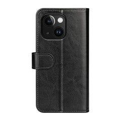 R64 Texture Horizontal Flip Leather Phone Case, For iPhone 15