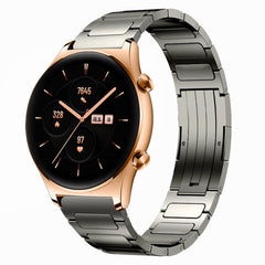 22mm I-Shaped Titanium Alloy Watch Band, For Honor Watch GS 3, For Huawei Watch GT3 46mm, For Huawei Watch GT Runner, For Huawei Watch 3 Pro, For Huawei Watch 3, For Huawei GT2 Pro, For Huawei GT2 46mm