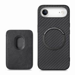 Carbon Fiber Leather Card Magsafe Phone Case, For iPhone Air, For iPhone 16 Pro Max, For iPhone 16 Pro, For iPhone 16 Plus