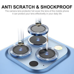 ENKAY Hat-Prince Glitter Rear Lens Aluminium Alloy Tempered Glass Film, For iPhone 15 Pro / 15 Pro Max, For iPhone 15 / 15 Plus