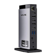 WAVLINK WL-UG69PD13Pro DisplayLink Docking Station 15 in 1 USB-C Hub for MacBook Laptop, UG69PD13Pro