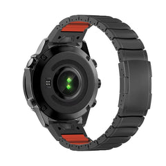 Turtle Buckle One Bead Silicone Titanium Alloy Watch Band, For Garmin 26mm, For Garmin 22mm
