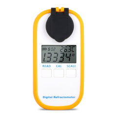 DR201 Digital Salt Refractometer Salinity Specific Gravity Meter 0~28% Refractometer Food Salt Content Tester Sodium Chloride NaCl, DR201