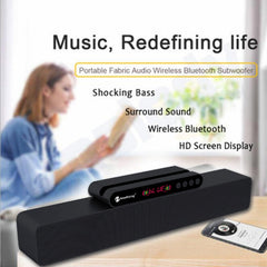 Newrixing NR5017 LED Bluetooth Portable Speaker TWS Connection Loudspeaker Sound System 10W Stereo Surround Speaker