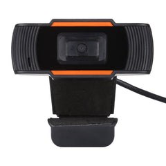 HXSJ A870 Webcam HD 480P PC Camera with Absorption Microphone MIC for Skype for Android TV Rotatable Computer Camera USB Web Cam, 480P