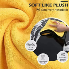 Set of 1/2/5 Eliteridegear ultra-fine fiber cleaning towels for car washing, drying, and detailing, soft and lint-free car cleaning cloths