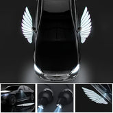 Eliteridegear car LED puddle door lights with angel wings projection for side mirrors, illuminating the ground when doors open.