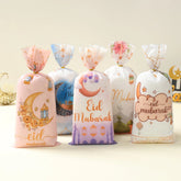 Eid Mubarak Gift Cookie Bags With Straps for Ramadan Decor
