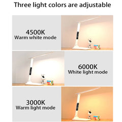 Zapcart Folding Desk Lamp USB Reading Touch Dimmable Alarm