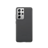 Samsung Galaxy S21 Ultra Speck hard black phone case, durable protective cover from Phone Base, shown on the device.