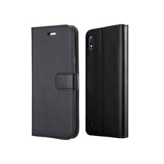 Samsung Galaxy A10s Book Flip Case Leather Wallet