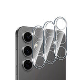 Samsung Galaxy S26 Series camera lens protector by Phone Base, showing clear protection for the phone's rear camera lenses.